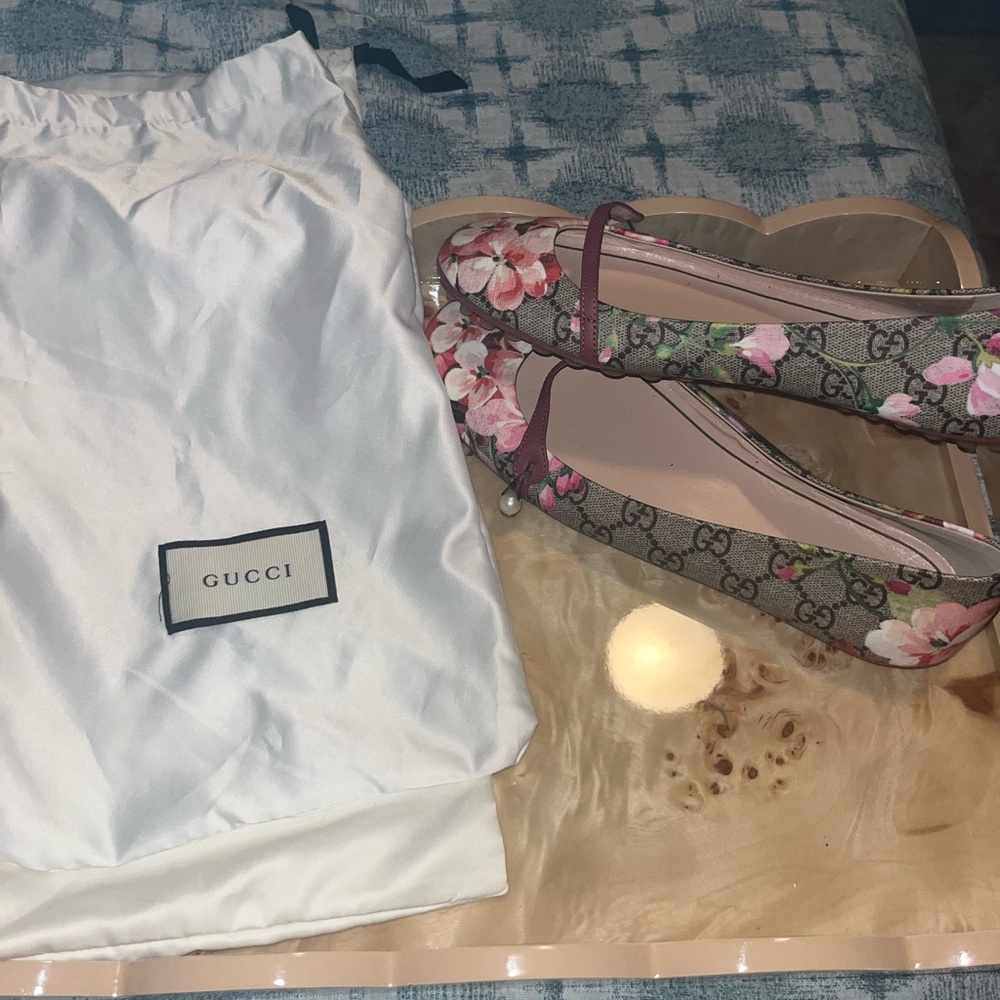 Gucci Floral Print Heels